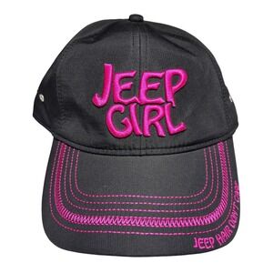 Platinum Series‎ Jeep Girl Baseball Cap Black Hot Pink Jeep Hair Dont Care Hat